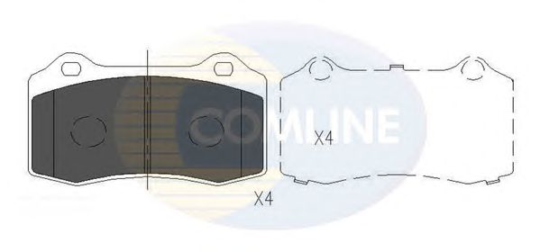 Комплект тормозных колодок, дисковый тормоз CBP36065