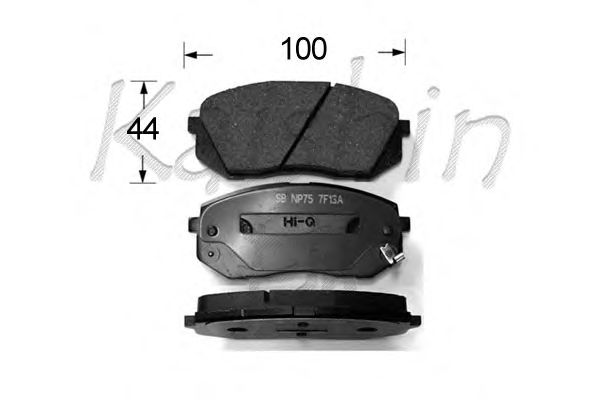 Комплект тормозных колодок, дисковый тормоз D10138