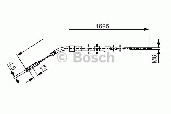 Cable, parking brake 1 987 477 004
