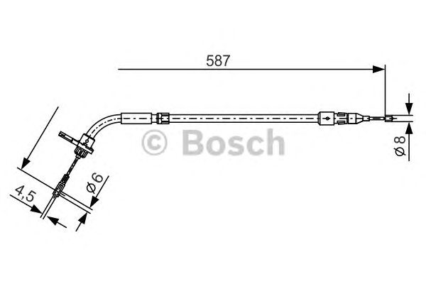 Cable, parking brake 1 987 477 224