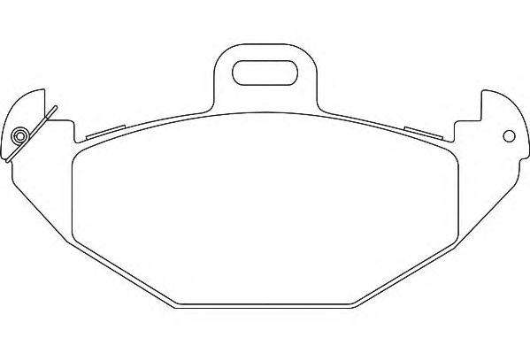 Комплект тормозных колодок, дисковый тормоз WBP21965A