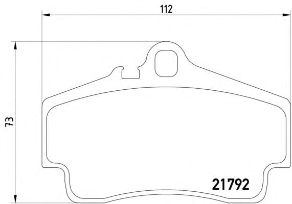 Комплект тормозных колодок, дисковый тормоз 8DB 355 018-481