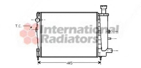 Радиатор, охлаждение двигателя 09002041