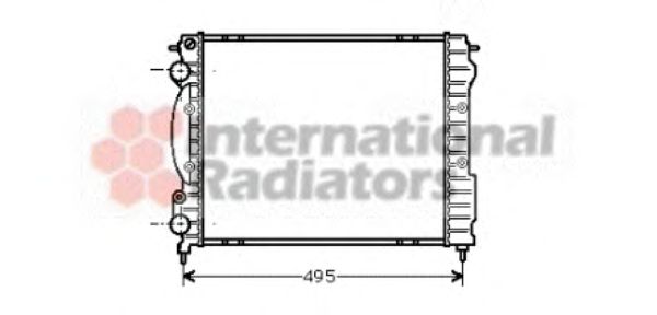 Radiator, engine cooling 43002129