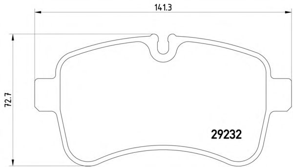 Комплект тормозных колодок, дисковый тормоз 2923201