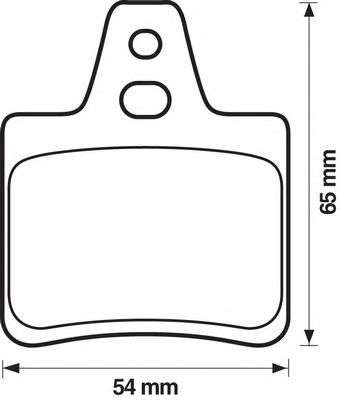 Комплект тормозных колодок, дисковый тормоз 571363B