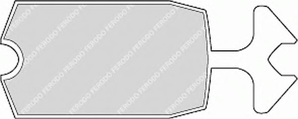Комплект тормозных колодок, дисковый тормоз FDB57B