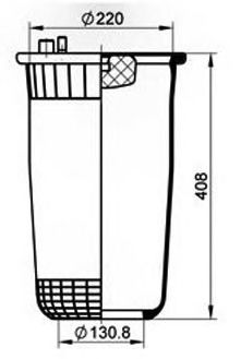 Boot, air suspension 084.308-11A