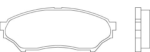 Комплект тормозных колодок, дисковый тормоз P 54 028