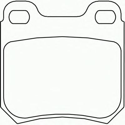 Комплект тормозных колодок, дисковый тормоз P 59 014