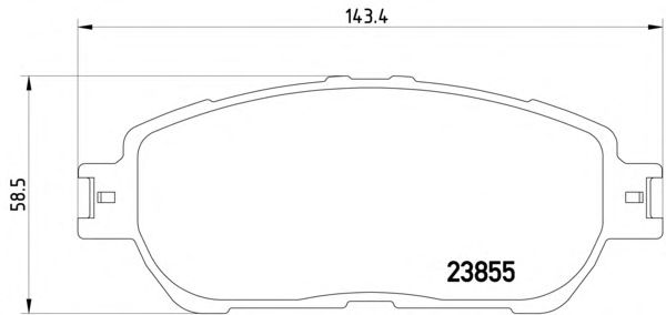 Комплект тормозных колодок, дисковый тормоз MDB2311