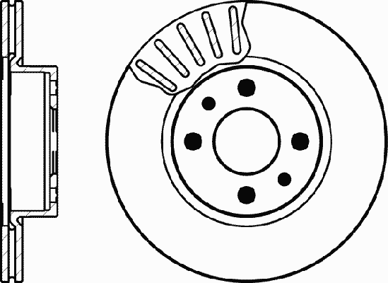 Тормозной диск MDC406