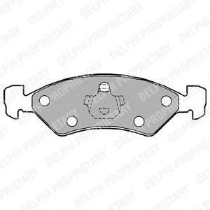 Brake Pad Set, disc brake LP1158