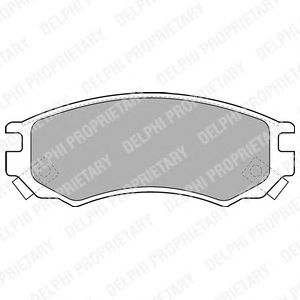 Комплект тормозных колодок, дисковый тормоз LP1506