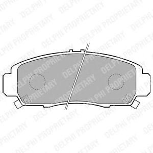 Brake Pad Set, disc brake LP1704