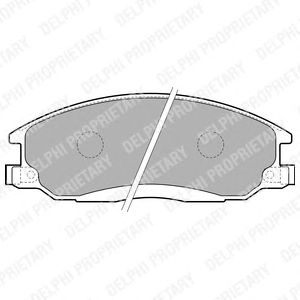 Комплект тормозных колодок, дисковый тормоз LP1743
