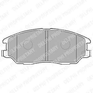 Комплект тормозных колодок, дисковый тормоз LP1857