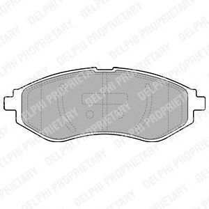Комплект тормозных колодок, дисковый тормоз LP1895