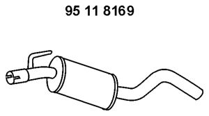 Middle Silencer 95 11 8169