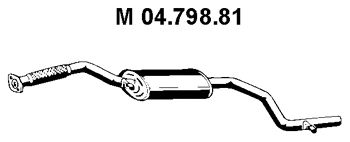 Средний глушитель выхлопных газов 04.798.81
