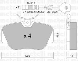 Комплект тормозных колодок, дисковый тормоз 22-0041-0K