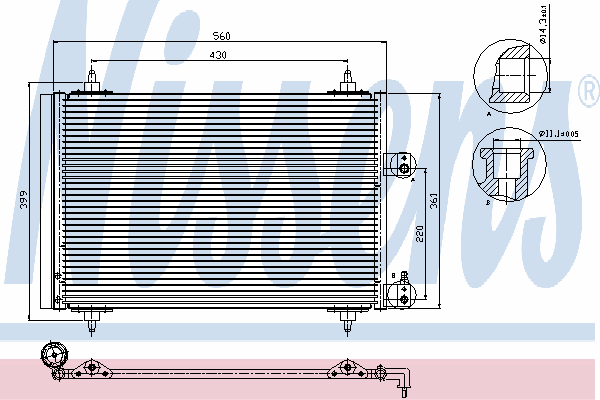 Condensator, airconditioning 94560