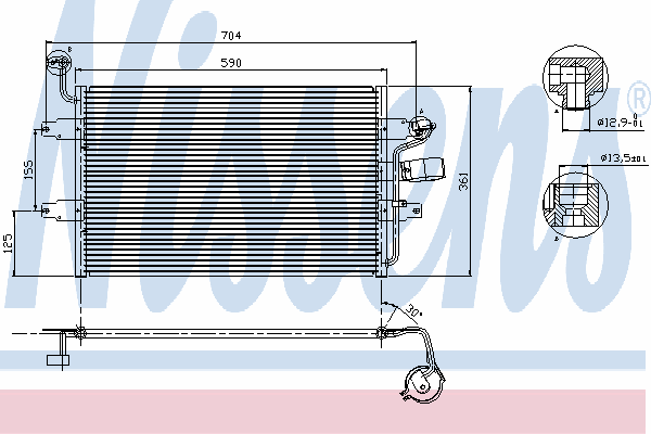 Condensador, ar condicionado 94574