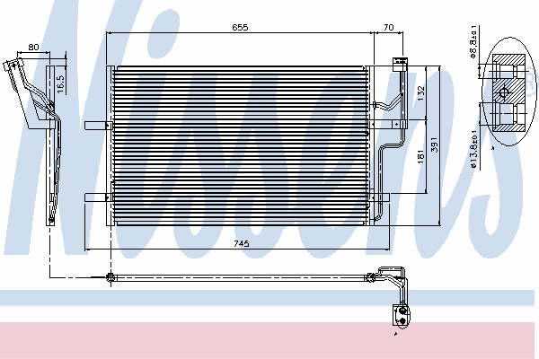 Condensador, ar condicionado 94901