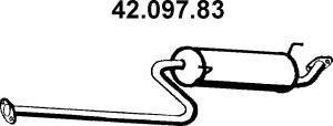 Глушитель выхлопных газов конечный 42.097.83