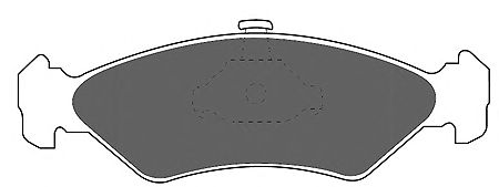 Комплект тормозных колодок, дисковый тормоз 6188