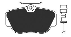 Комплект тормозных колодок, дисковый тормоз 6337