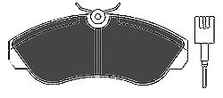 Комплект тормозных колодок, дисковый тормоз 6432