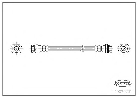 Tubo flexible de frenos 19025731
