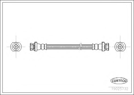 Tubo flexible de frenos 19025732