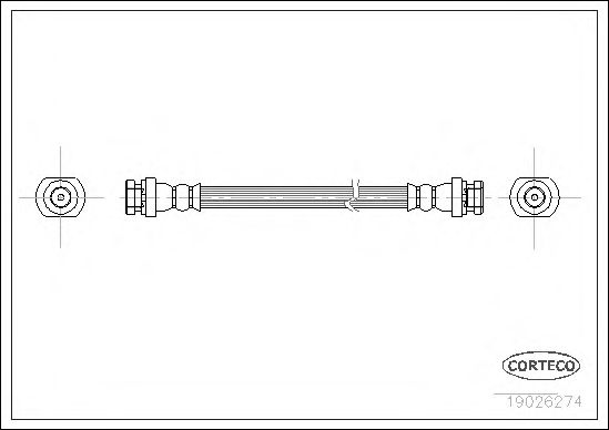 Tubo flexible de frenos 19026274