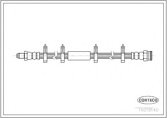 Tubo flexible de frenos 19018140