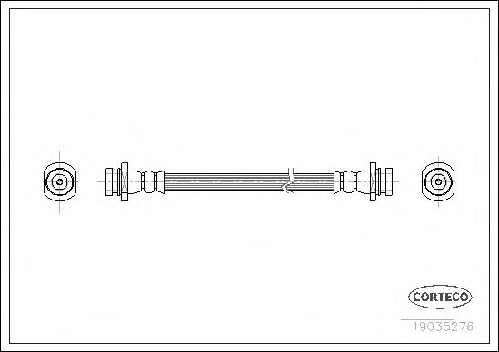 Tubo flexível de travão 19035276