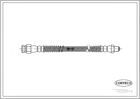 Tubo flexible de frenos 19025914