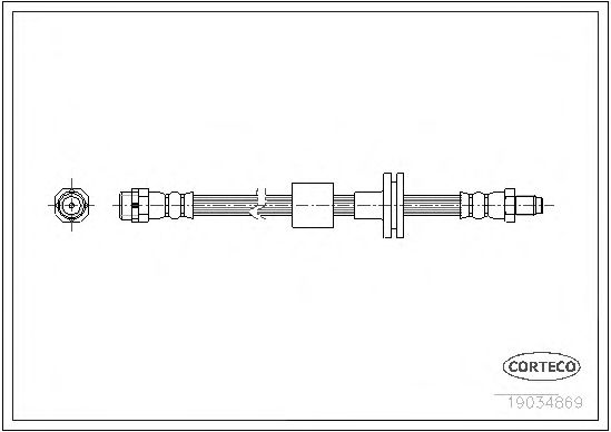 Tubo flexible de frenos 19034869