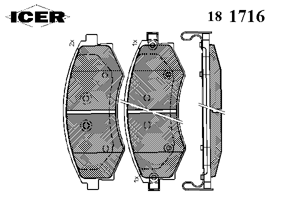 Brake Pad Set, disc brake 181716