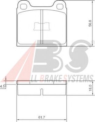 Brake Pad Set, disc brake 36106