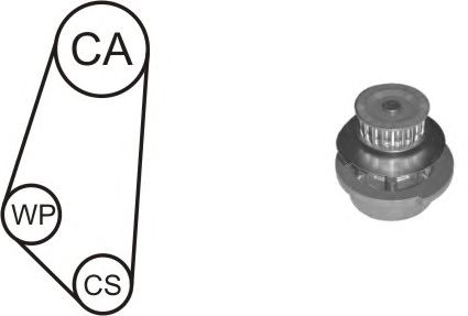 Water Pump & Timing Belt Kit WPK-1164-C02