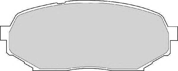 Комплект тормозных колодок, дисковый тормоз FD6830A