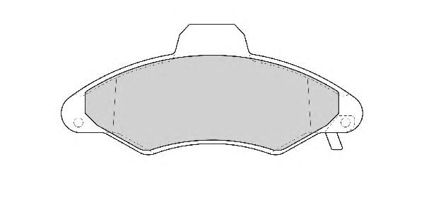 Комплект тормозных колодок, дисковый тормоз FD6756A