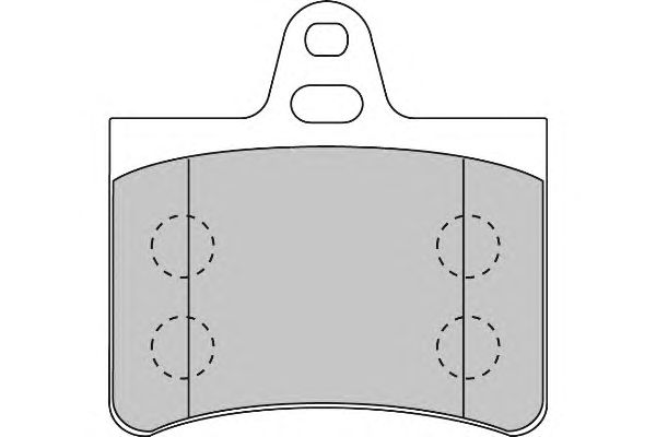 Комплект тормозных колодок, дисковый тормоз FD6877A