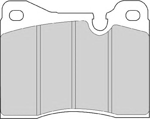 Комплект тормозных колодок, дисковый тормоз FD4033A