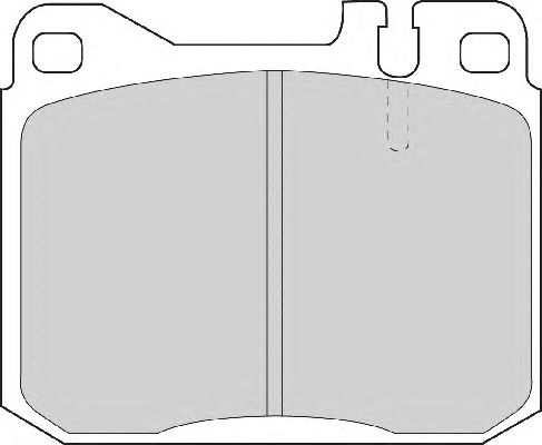 Комплект тормозных колодок, дисковый тормоз FD4093A