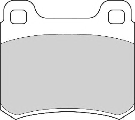 Комплект тормозных колодок, дисковый тормоз FD4173A