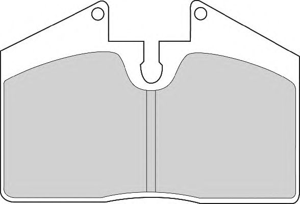 Комплект тормозных колодок, дисковый тормоз FD6341A