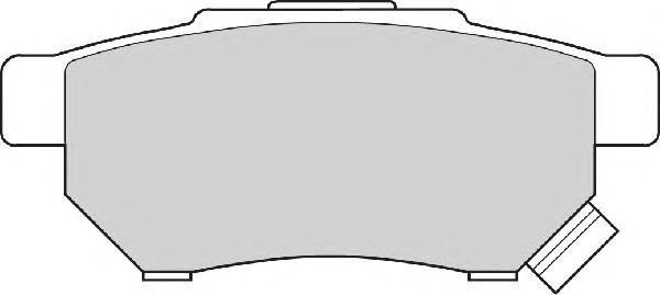 Комплект тормозных колодок, дисковый тормоз FD6458A